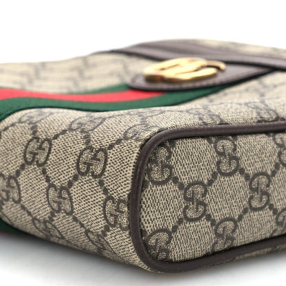 Gucci GG Supreme Monogram Web Small Ophidia Messenger Bag Brown 12 of 17