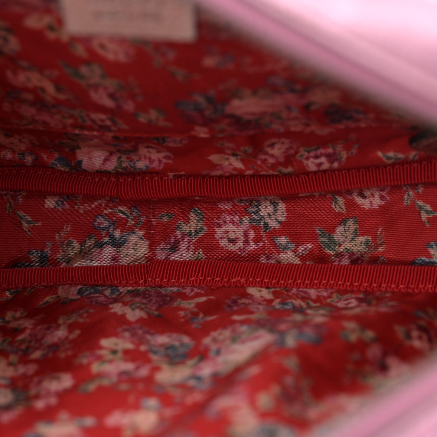 Laminated Nappa Trapuntata Small Zumi Shoulder Bag Rosa Lago Rame