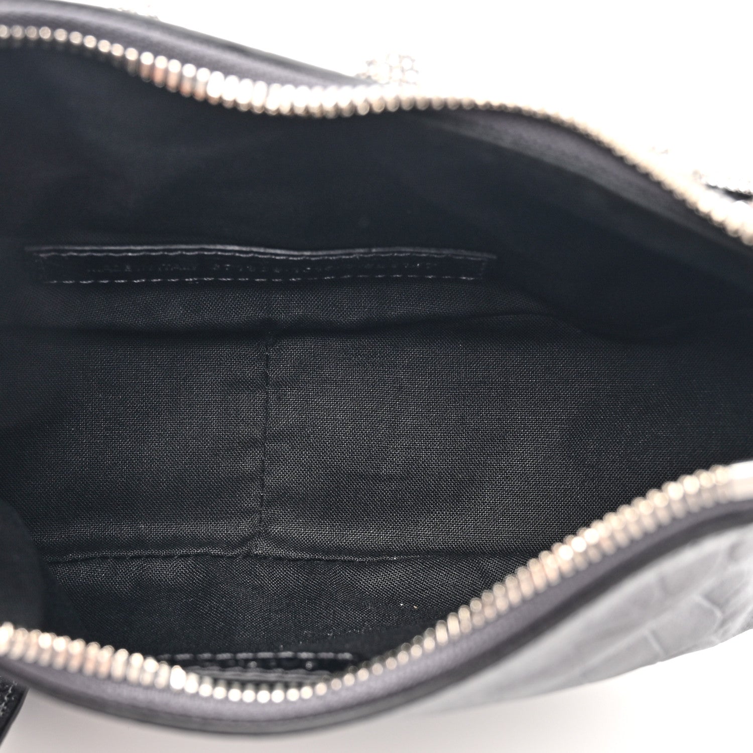 Balenciaga Metallic Calfskin Crocodile Embossed Crystal Le Cagole Shoulder Bag XS Gunmetal 6 of 11