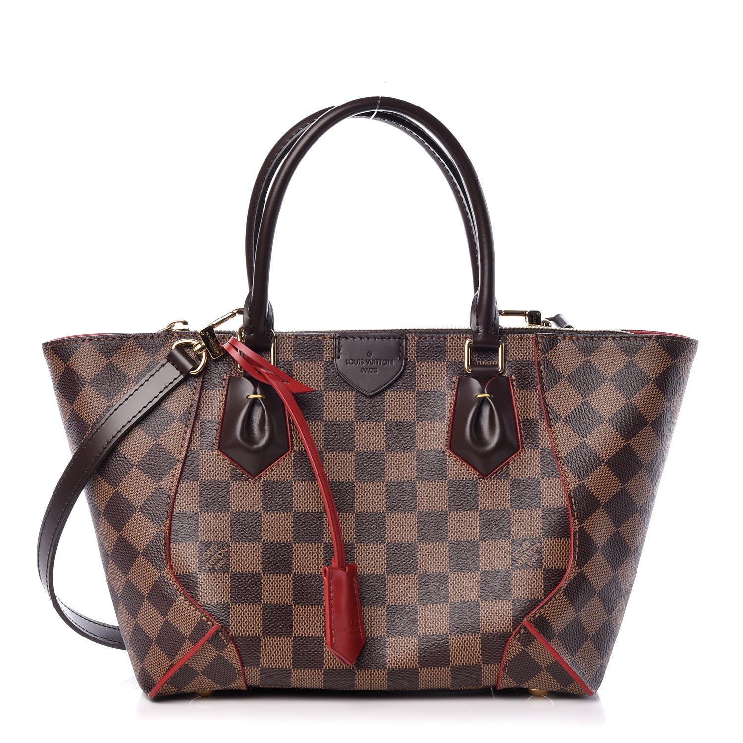 Louis Vuitton Damier Ebene Caissa Tote PM Cherry 1 of 7