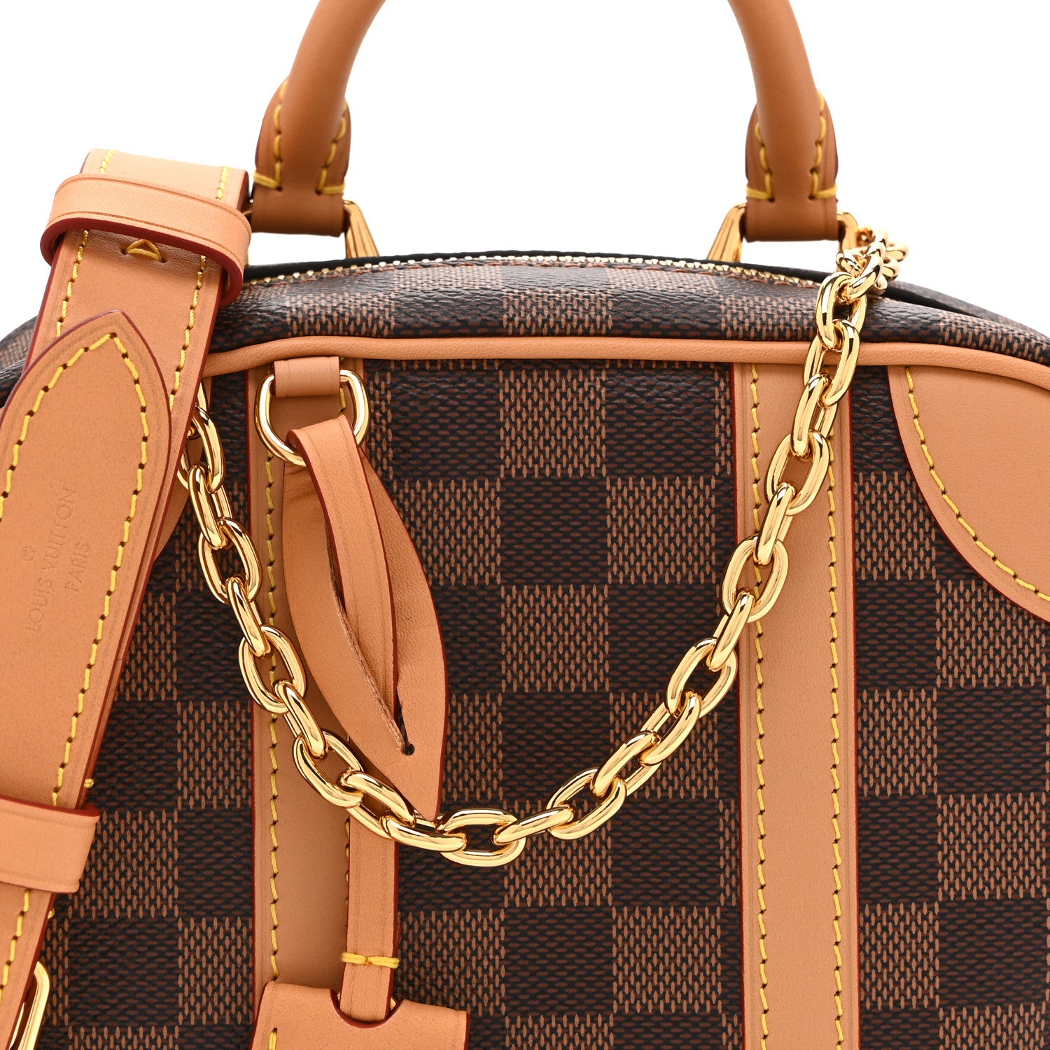 Louis Vuitton Damier Ebene Valisette Souple BB 7 of 9