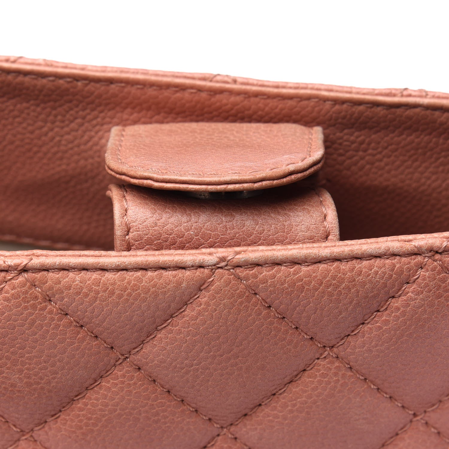 Chanel Caviar Quilted Petit Shopping Tote PST Pink 14 of 22