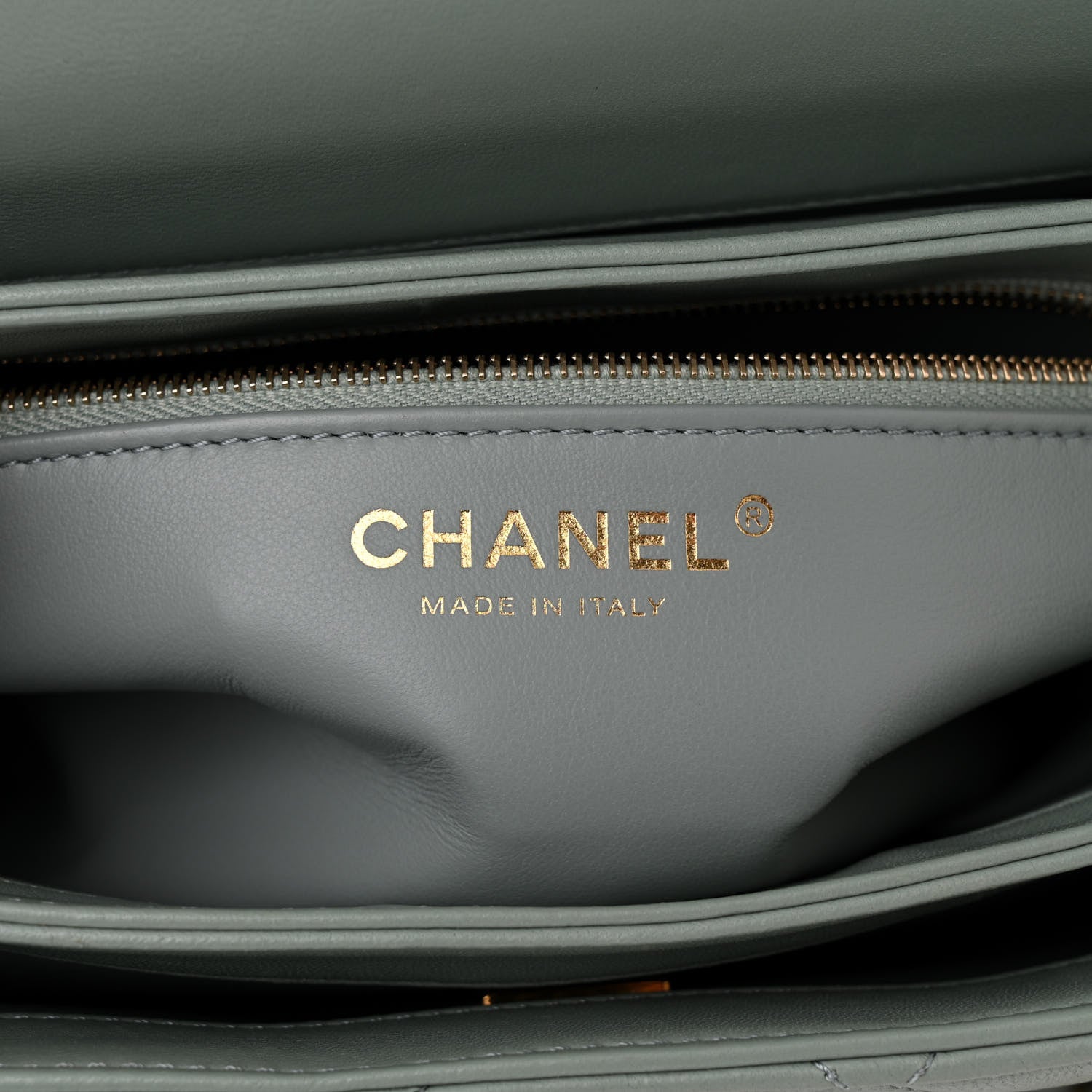 Chanel Lambskin Quilted Small Trendy CC Flap Dual Handle Bag Light Grey 6 of 10