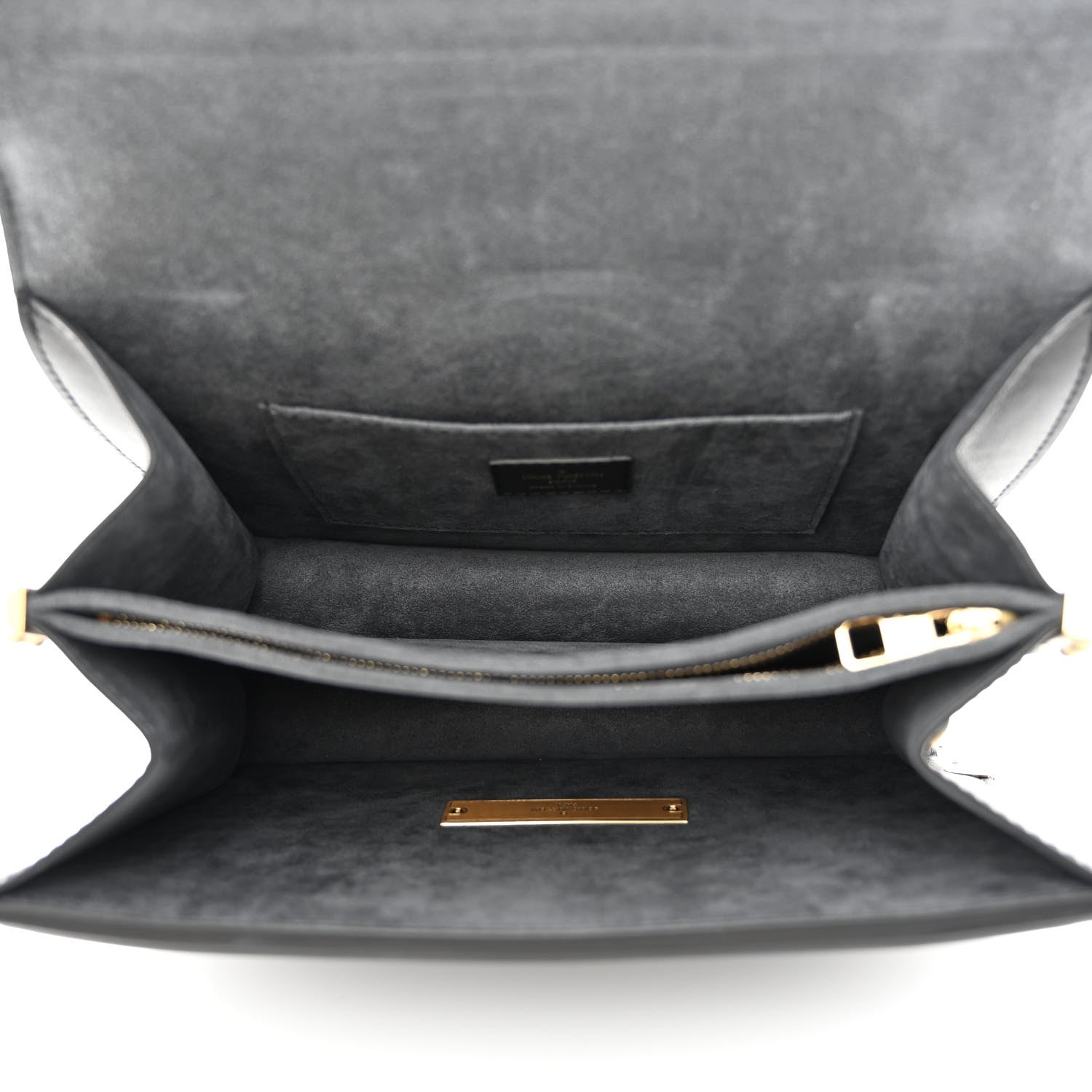 Louis Vuitton Calfskin Nanogram Embossed Dauphine MM Black 5 of 9