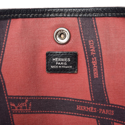 Hermes Buffle Skipper Toile Garden Party 36 MM Tote Marron Fonce 6 of 30