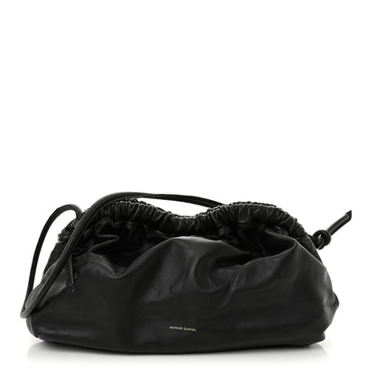 Mansur Gavriel Lambskin Cloud Clutch Black Flamma 1 of 9