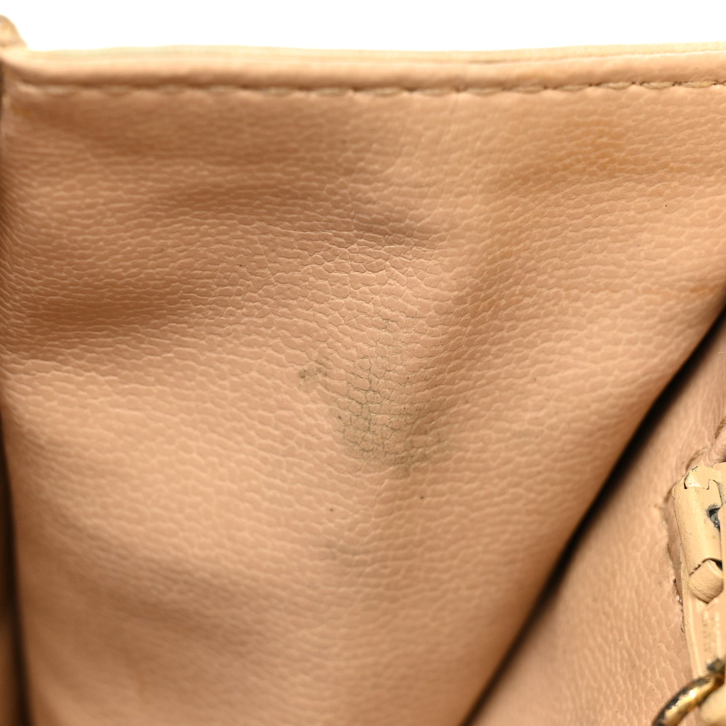 Lambskin Quilted Flap Waist Belt Bag 75 30 Beige