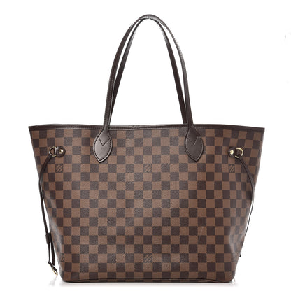 Louis Vuitton Damier Ebene Neo Neverfull MM Rose Ballerine 1 of 13