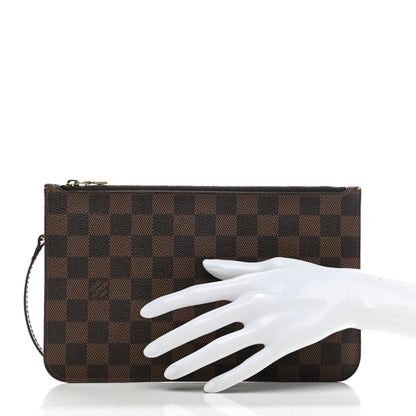 Louis Vuitton Damier Ebene Neverfull MM GM Pochette 2 of 9