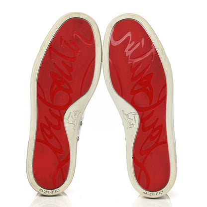 Christian Louboutin Calfskin Vieira Print Womens Orlato Flat Sneakers 39.5 Multicolor 5 of 12