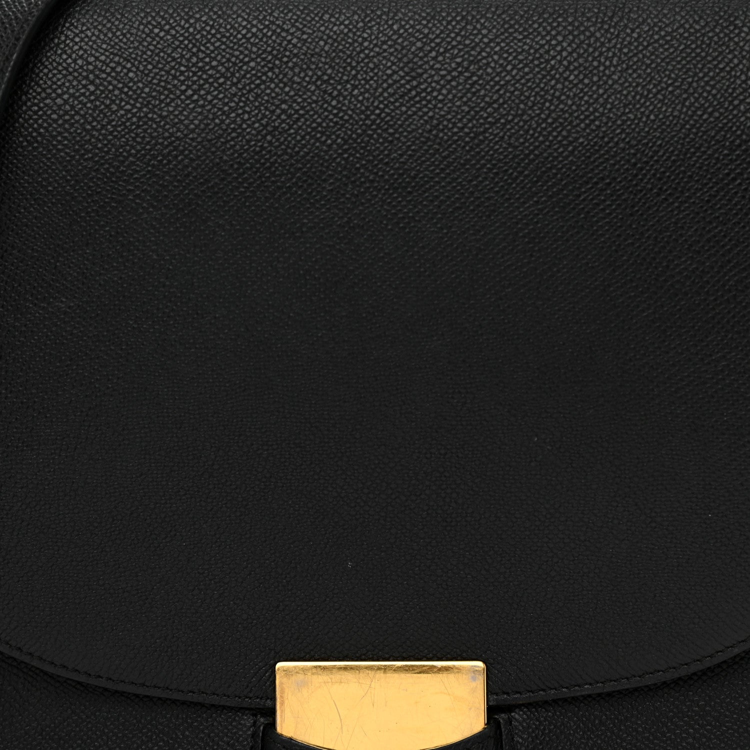 Celine Grained Calfskin Medium Trotteur Black 15 of 17