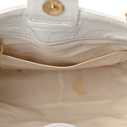 Chanel Caviar Petit Shopping Tote PST White 10 of 15