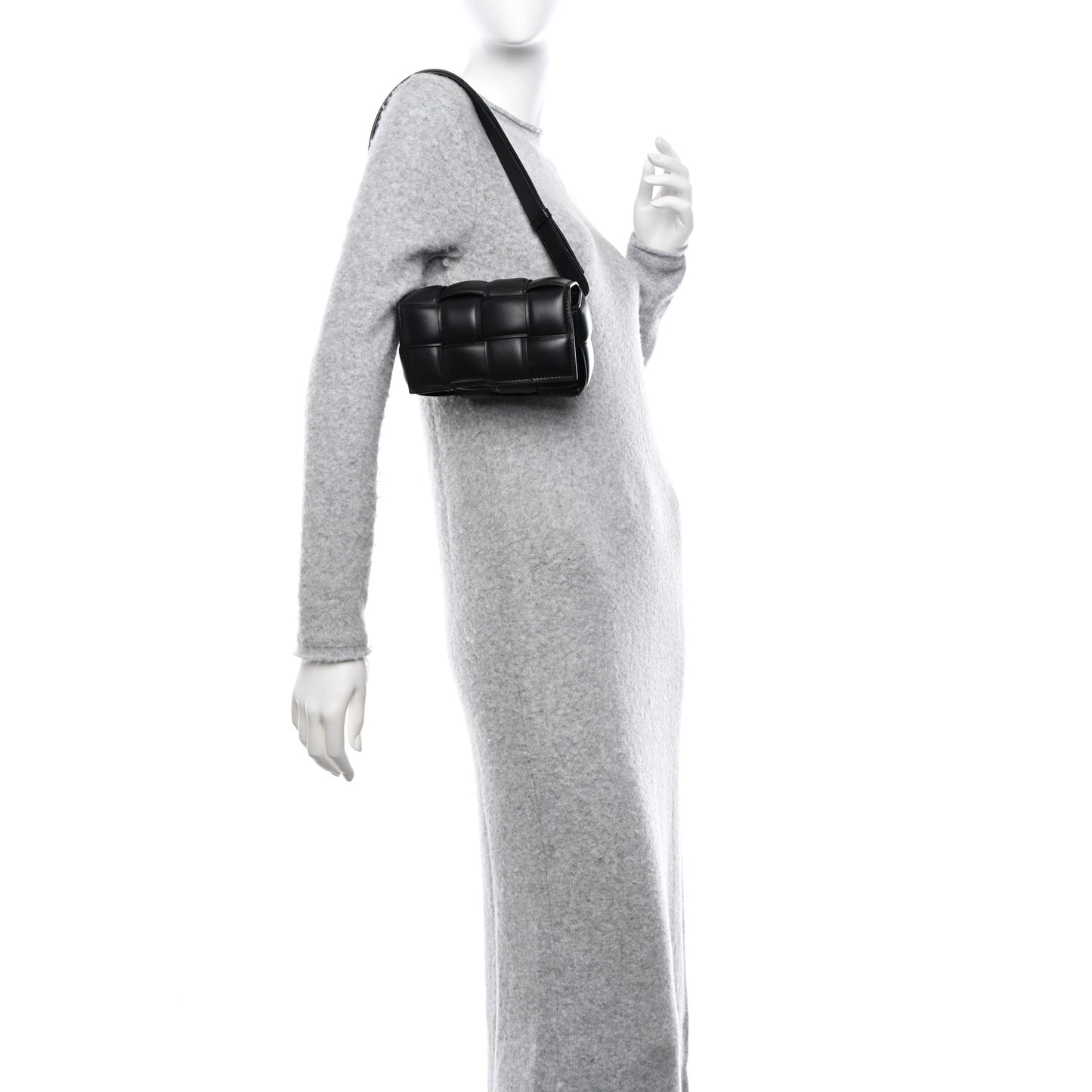 Nappa Maxi Intrecciato Padded The Belt Cassette Bag Black