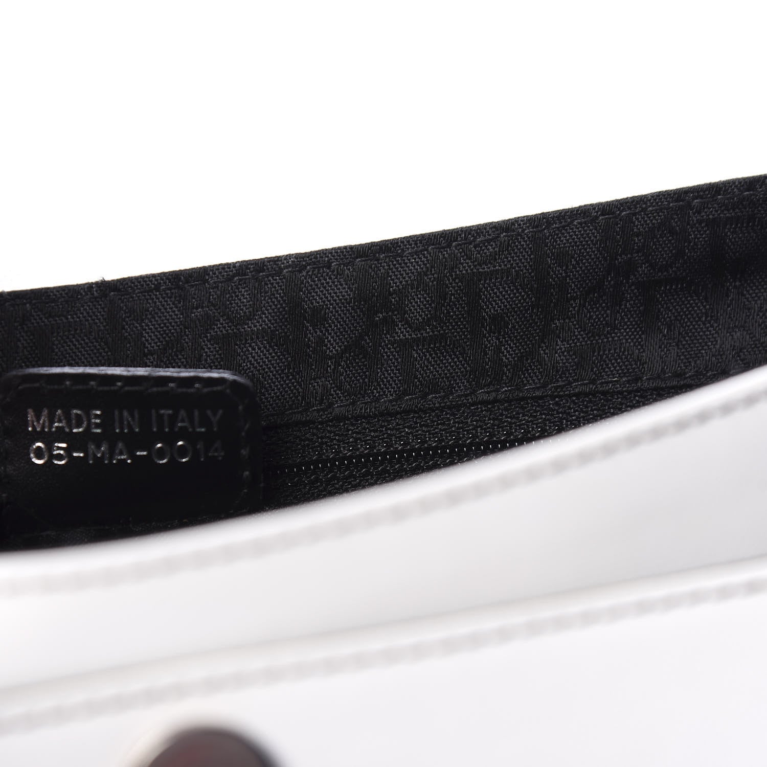 Christian Dior Coated Canvas Crystal Hardcore Bag White 9 of 10