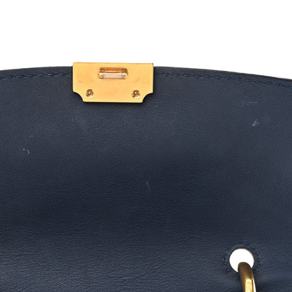 Burberry Trench Calfskin Small DK88 Top Handle Bag Ink Blue 15 of 16