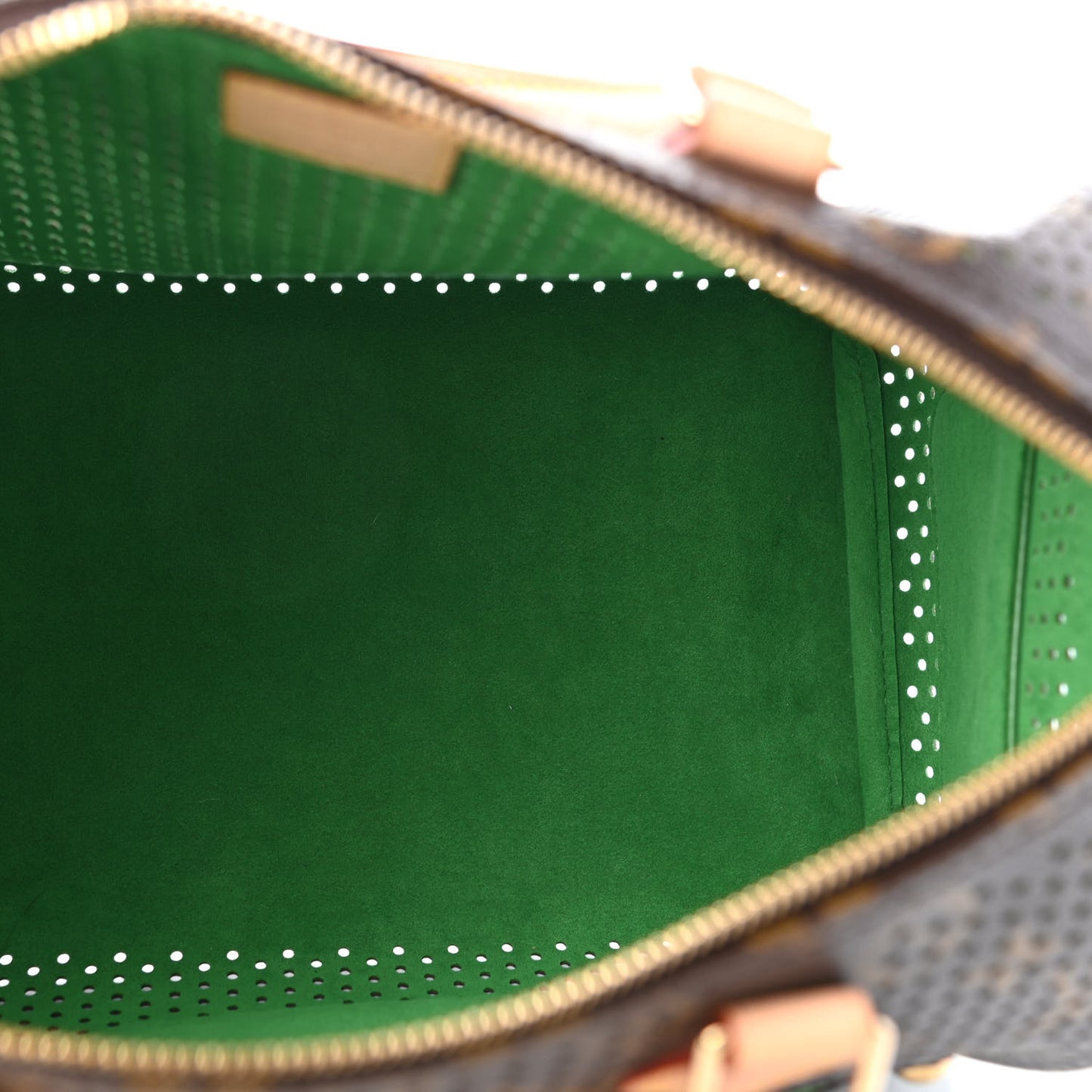 Monogram Perforated Speedy 30 Green