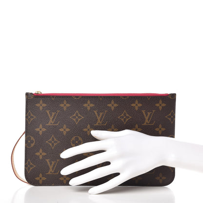 Louis Vuitton Monogram Neverfull MM GM Pochette Pivoine 2 of 9