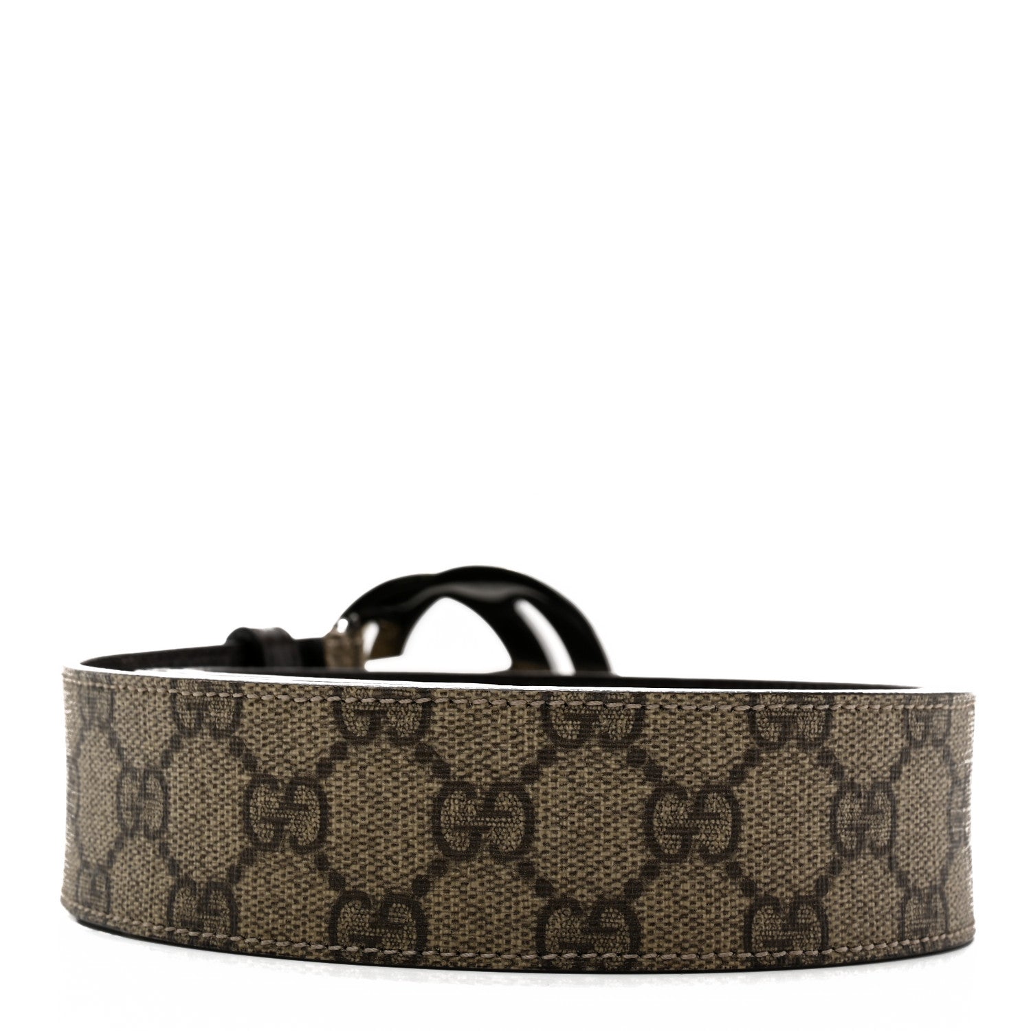 Gucci GG Plus Monogram Interlocking G Belt 95 38 Dark Brown 2 of 5