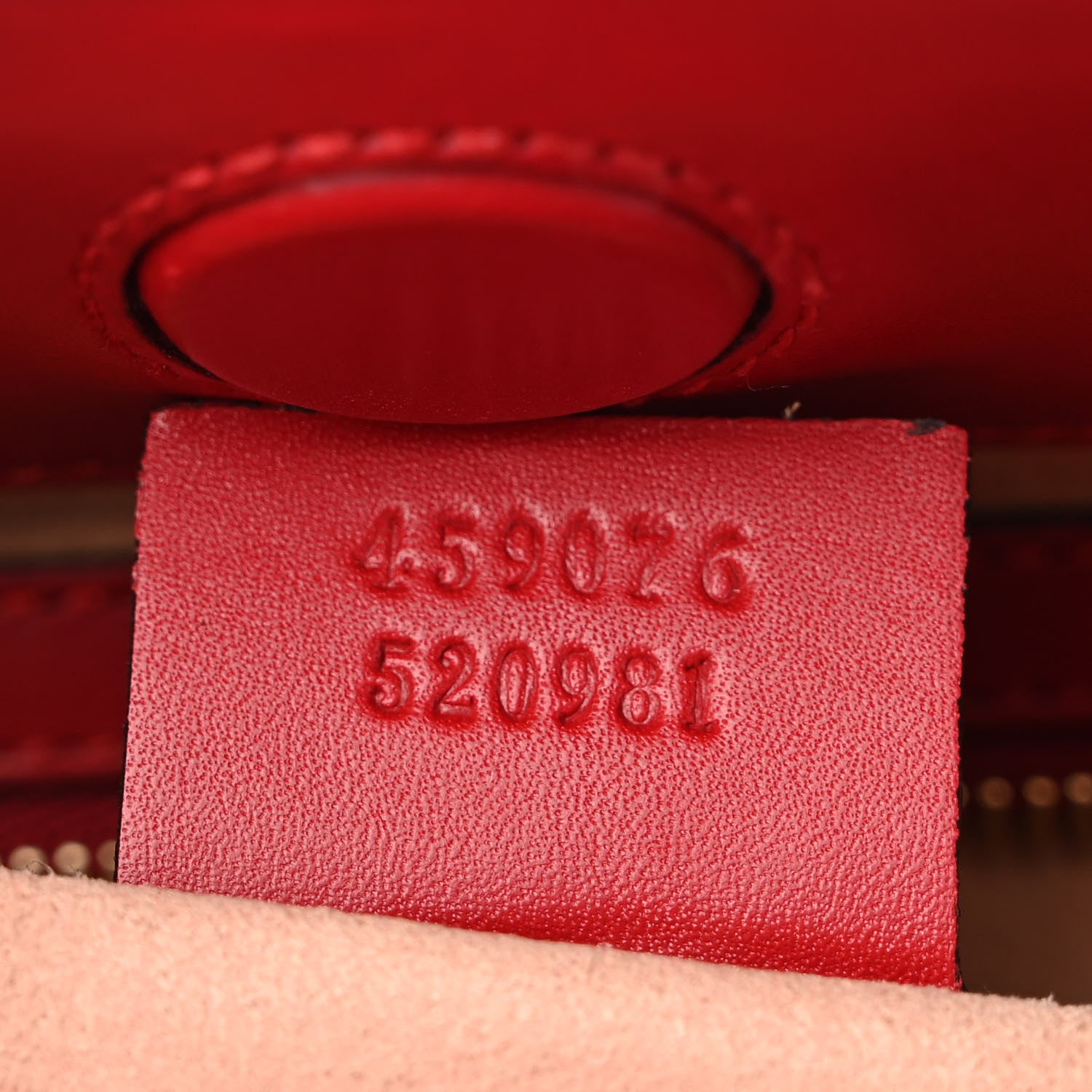 Gucci Nappa Bamboo Small Nymphaea Top Handle Bag Hibiscus Red 7 of 10