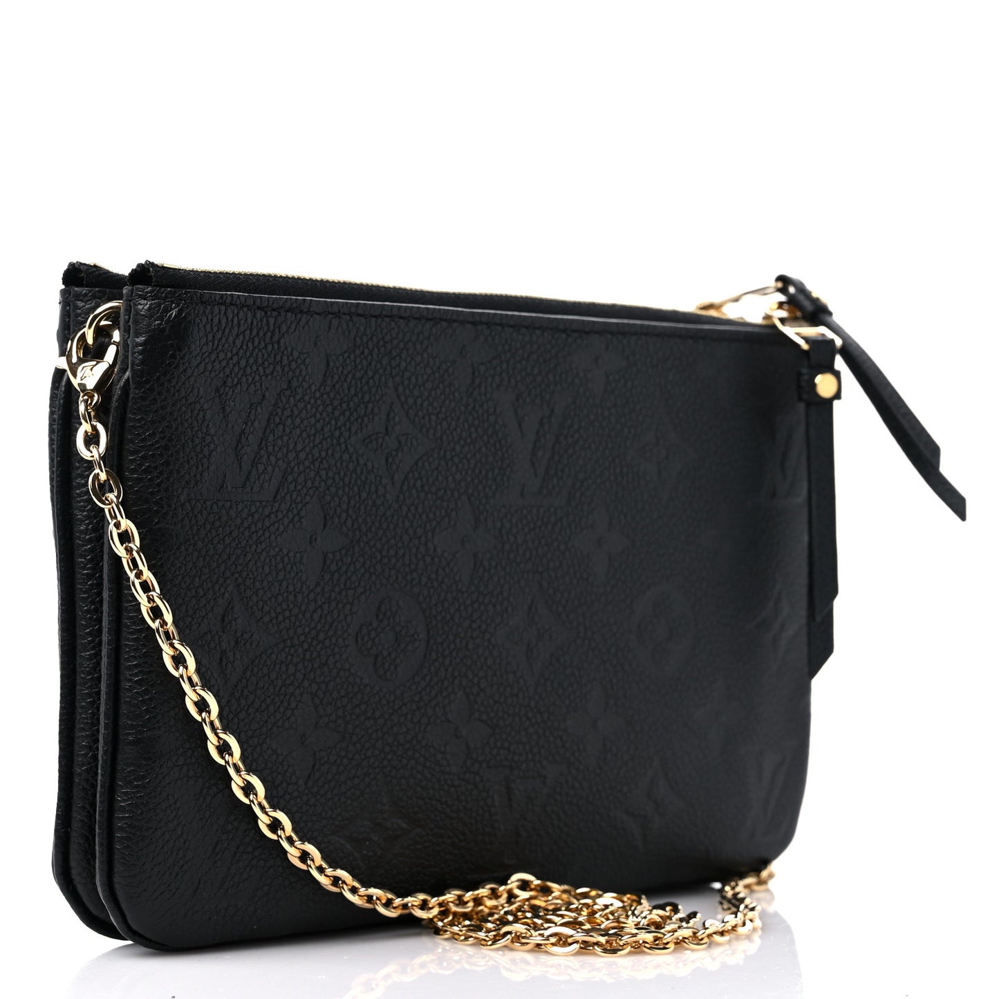 Empreinte Double Zip Pochette Black