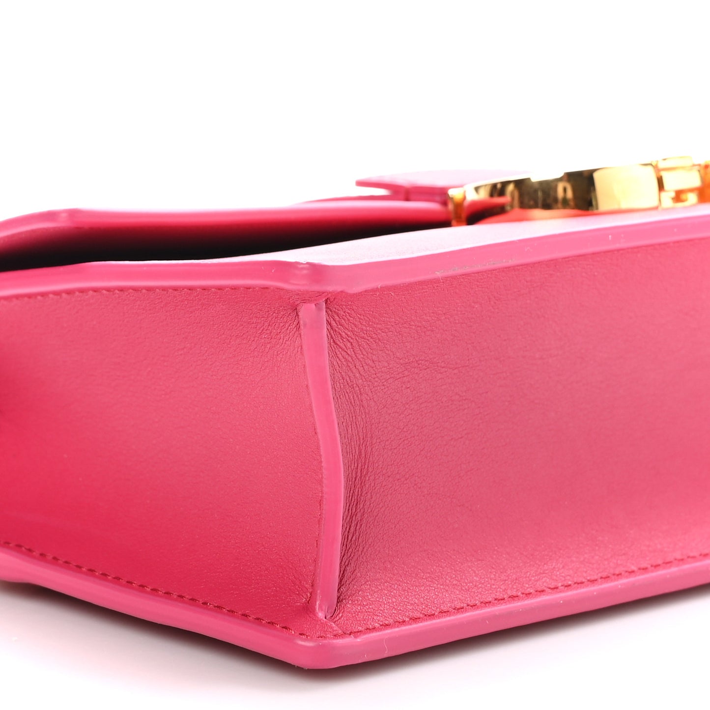 Grained Calfskin 30 Montaigne East West Chain Flap Bag Passion Pink