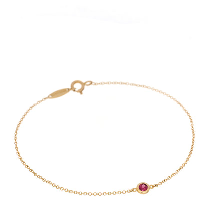 Tiffany 18K Yellow Gold Ruby Elsa Peretti Color By The Yard Bracelet 1 of 3