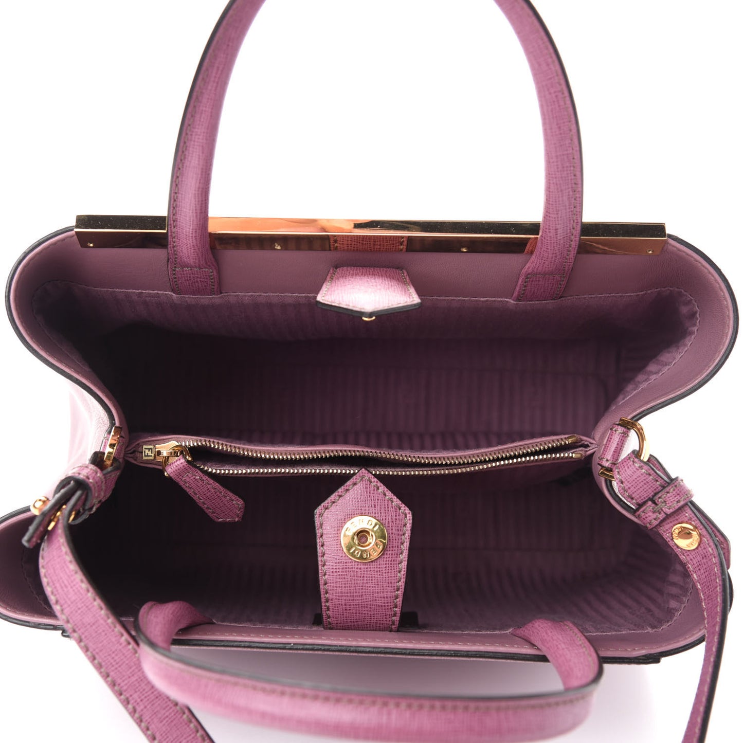 Vitello Elite Flamingo Petite 2Jours Tote Lilla Glicine