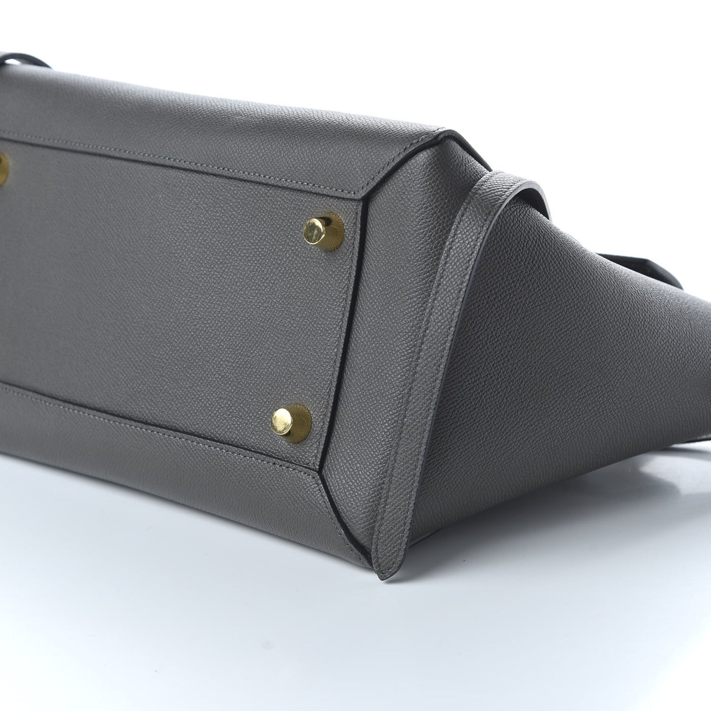 Grained Calfskin Mini Belt Bag Grey