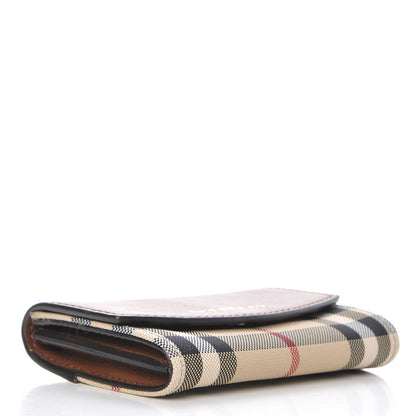Burberry Calfskin Horseferry Check Chesam Card Case Tan 4 of 8