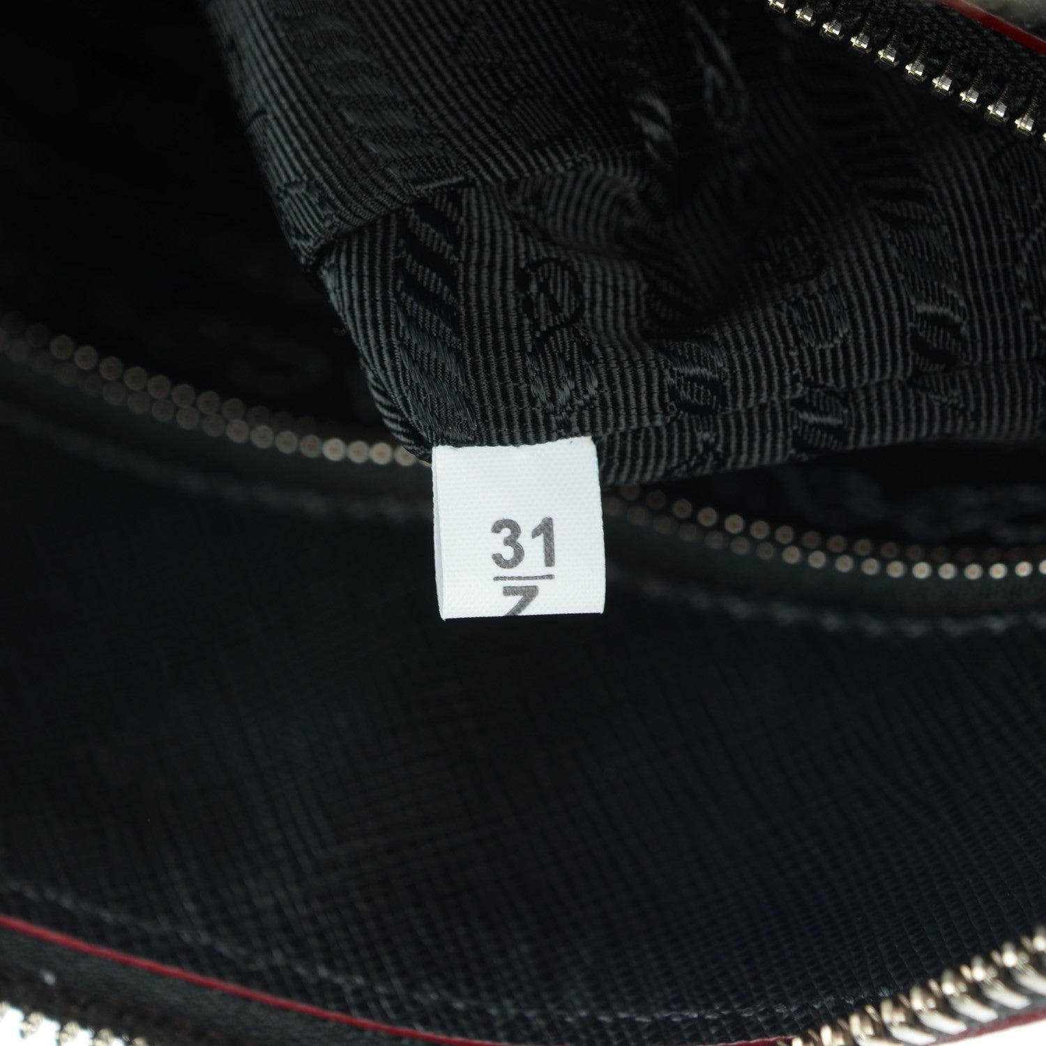 Prada Saffiano Lux Promenade Backpack Black Rosso 8 of 8