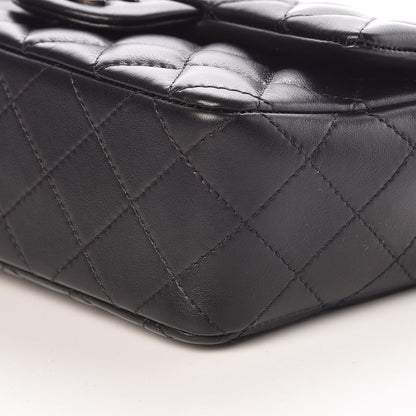 Chanel Lambskin Quilted Mini Rectangular Flap Black 9 of 10