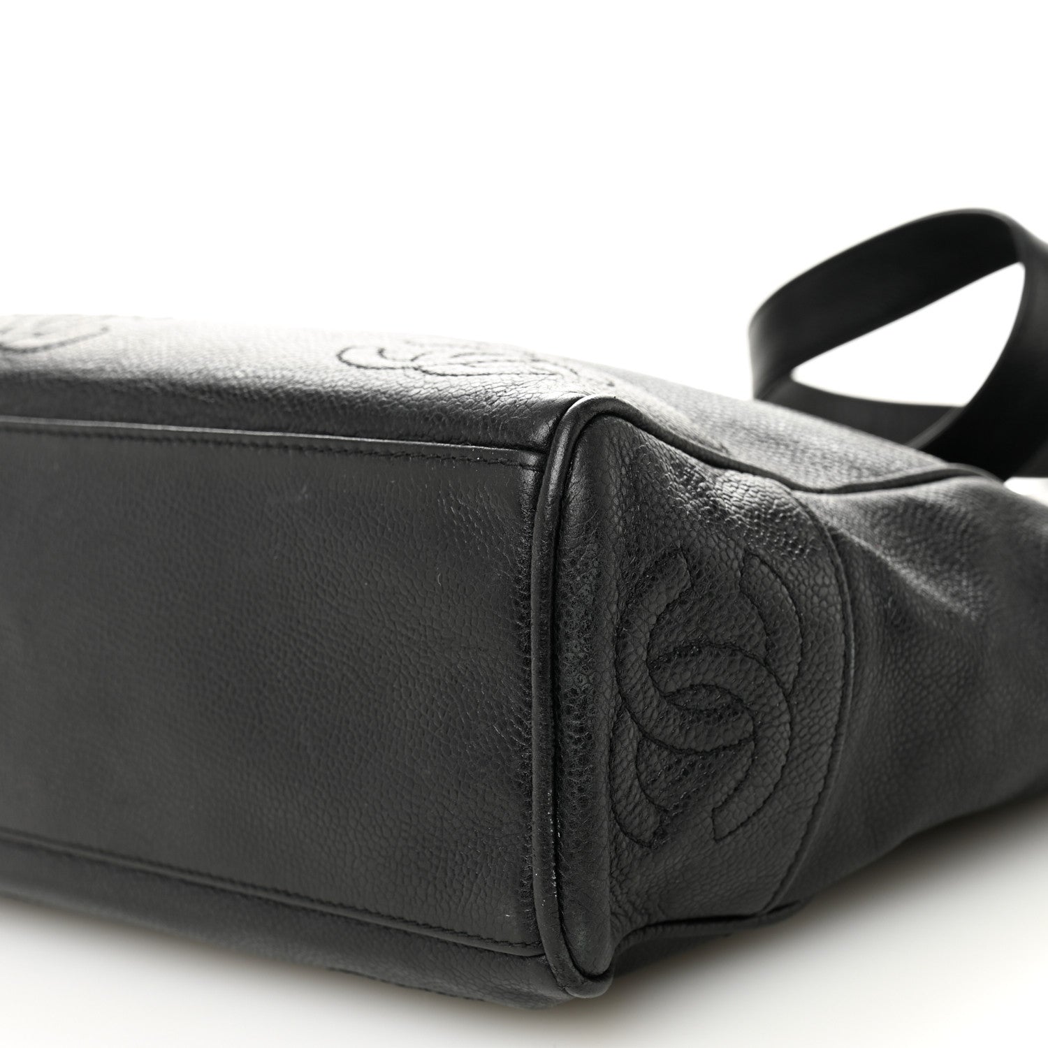 Chanel Caviar Triple CC Shoulder Bag Black 10 of 11