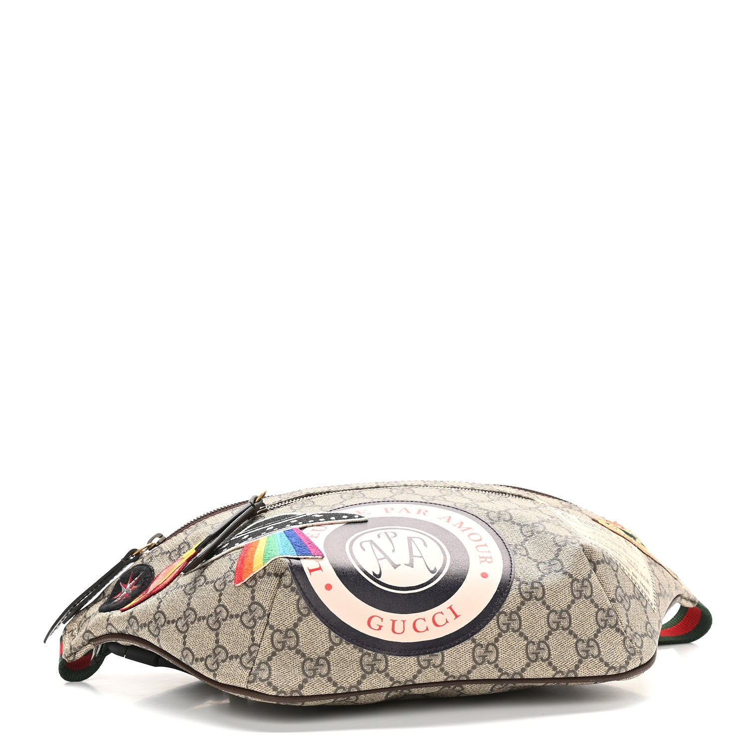 Gucci GG Supreme Monogram Courrier Belt Bag Beige New Acero 4 of 12