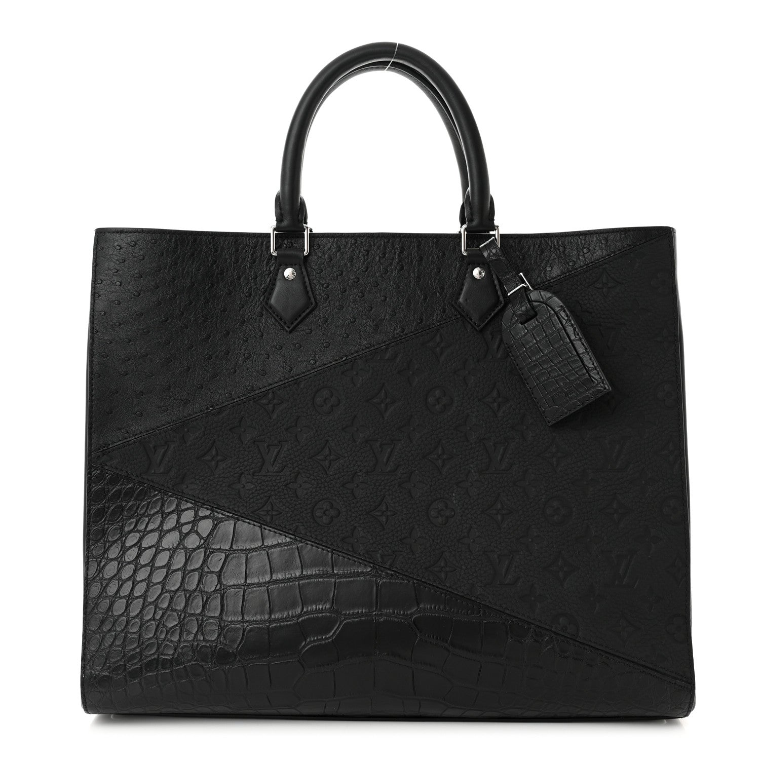 Louis Vuitton Ostrich Crocodile Empreinte Monogram Grand Sac 3 of 14
