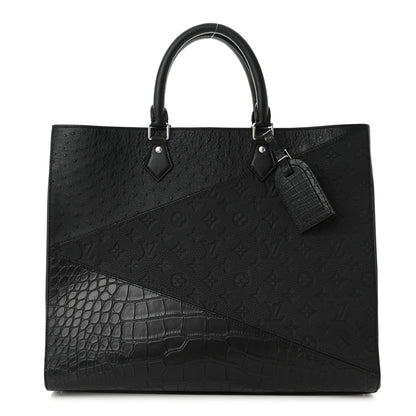 Louis Vuitton Ostrich Crocodile Empreinte Monogram Grand Sac 3 of 14