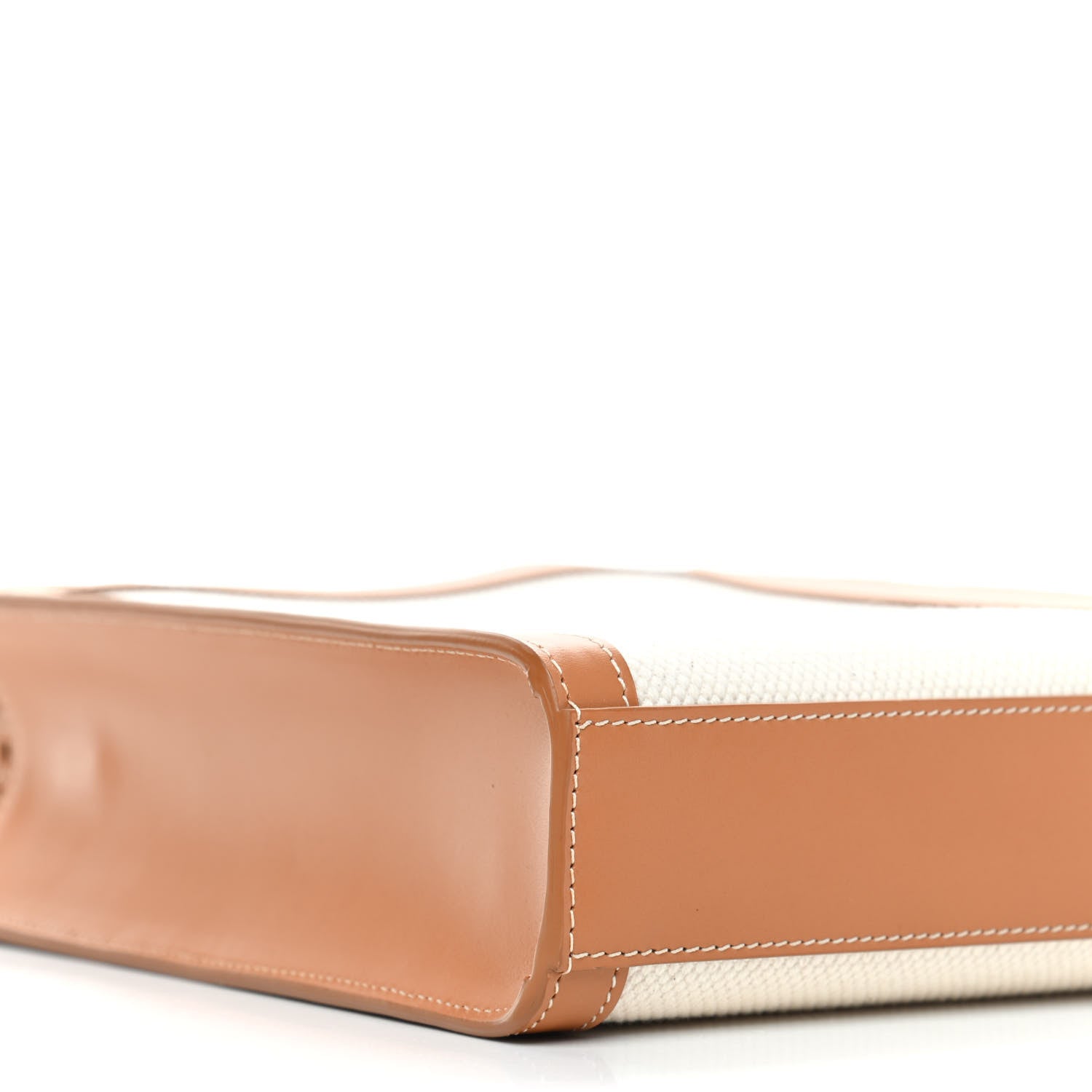 Celine Canvas Calfskin Mini Vertical Cabas Natural Tan 6 of 7