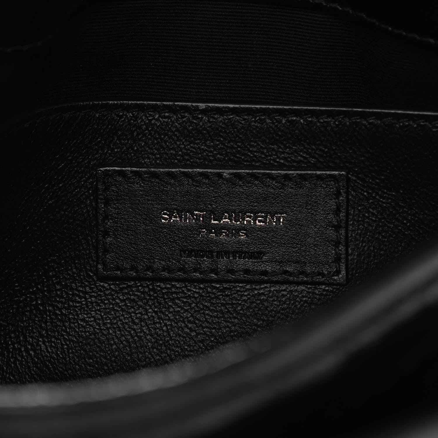 Saint Laurent Crinkled Calfskin Matelasse Monogram Baby Niki Chain Satchel Black 6 of 11