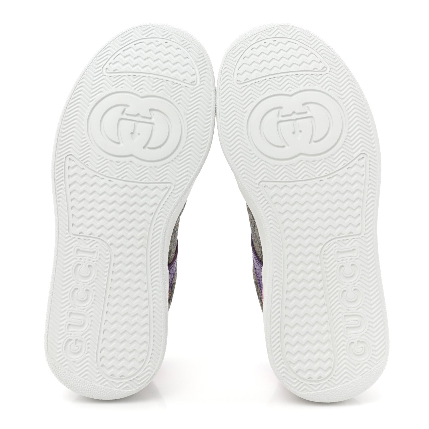 Gucci Calfskin GG Supreme Monogram Perforated Womens Platform 55mm Sneakers 36 Beige Ebony Sugar Pink Crop Shine Purple 6 of 10
