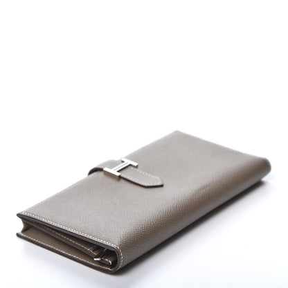 Hermes Epsom Bearn Gusset Wallet Etoupe 3 of 8