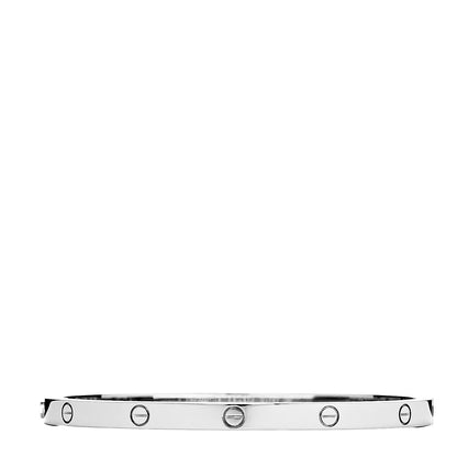 Cartier 18K White Gold Small LOVE Bracelet 15 3 of 4