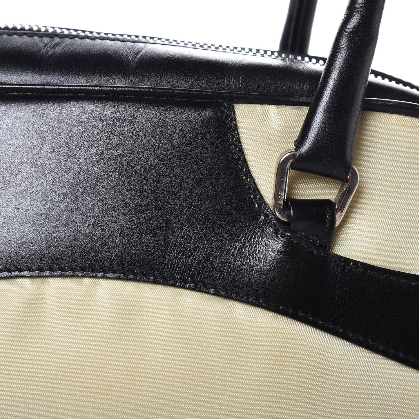 Tessuto Nylon Vitello Small Bowling Bag Black