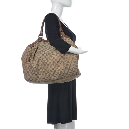 Gucci Monogram Large Sukey Tote Brown 2 of 24