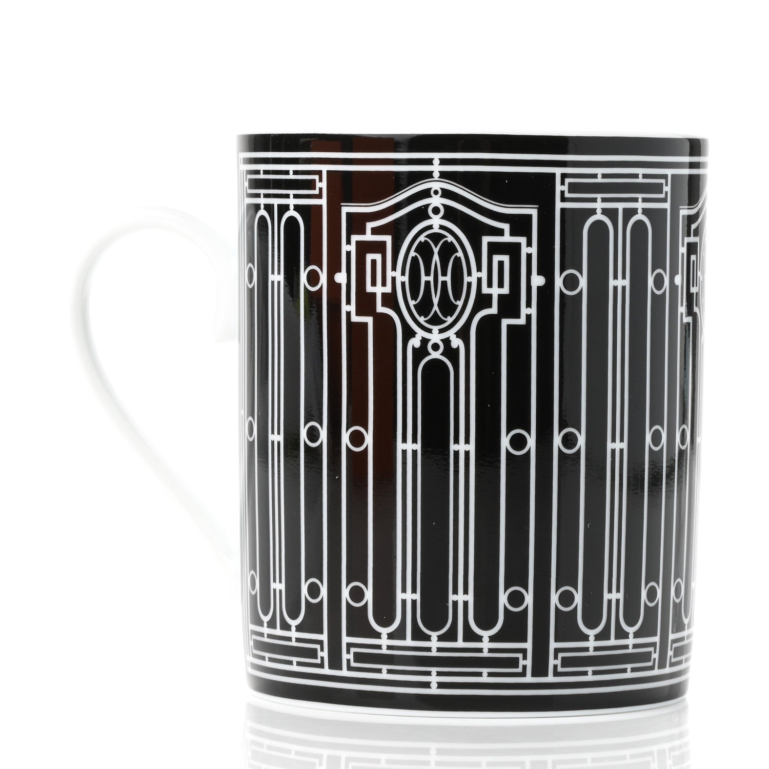 Hermes Porcelain H Deco Mug N°2 Black 3 of 8