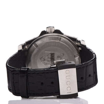 Gucci Stainless Steel Alligator 45mm Dive Automatic Watch Black 4 of 6