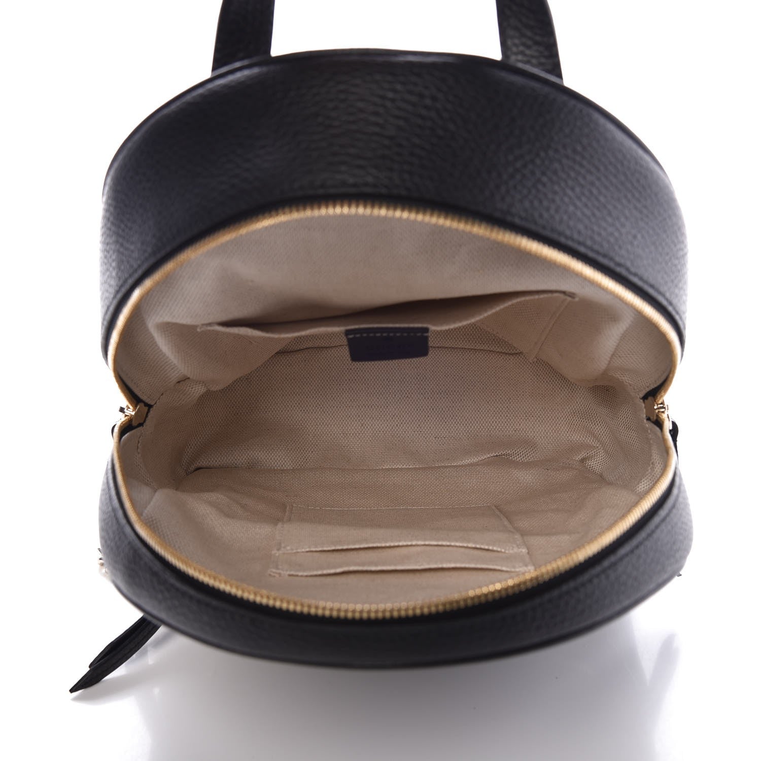 Gucci Pebbled Calfskin Soho Chain Backpack Black 5 of 8