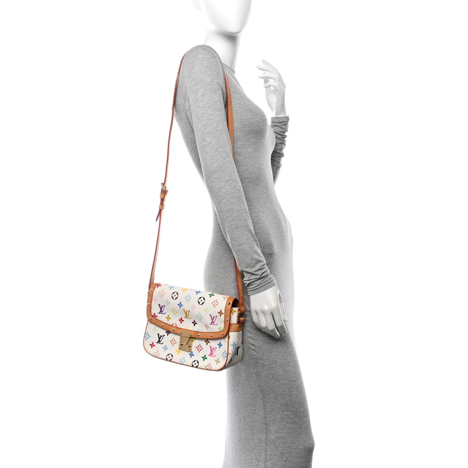 Louis Vuitton Monogram Multicolor Sologne White 2 of 9