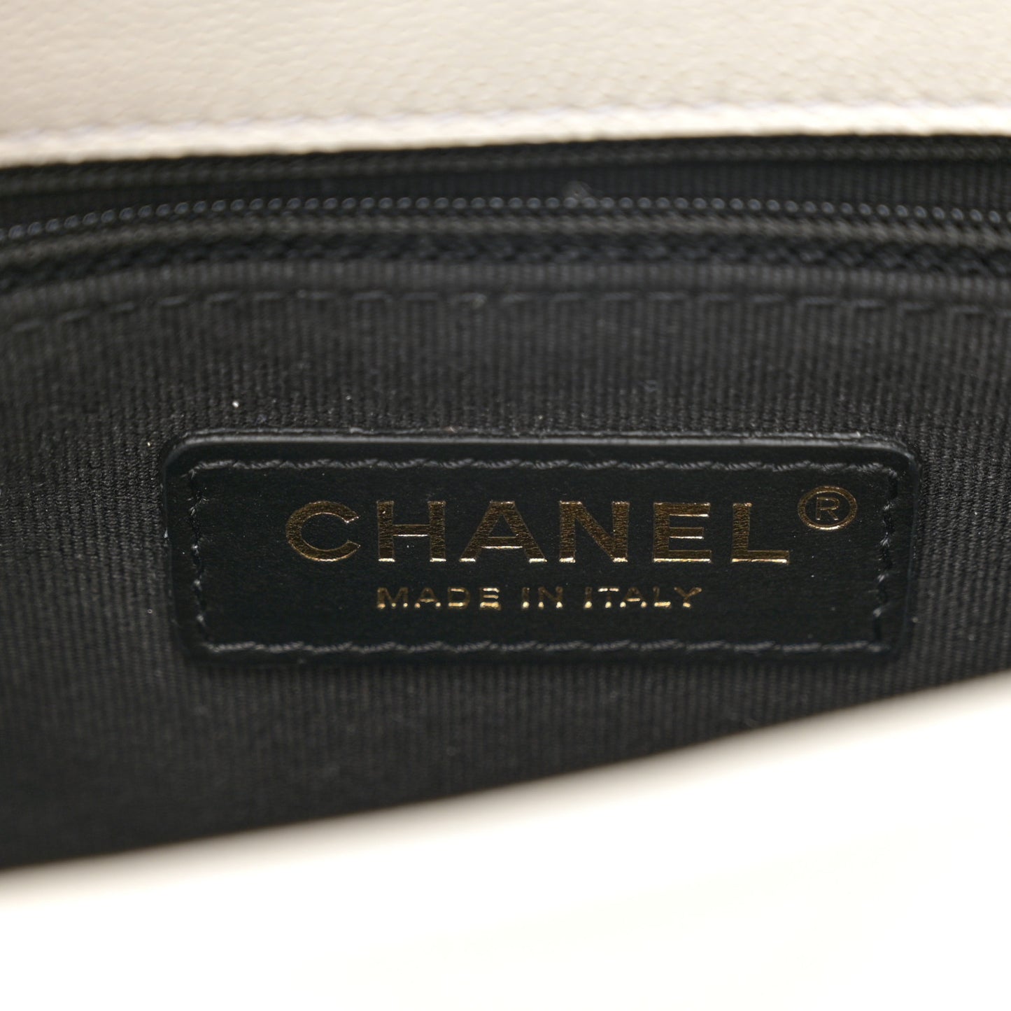 Caviar Quilted Small Twist Your Buttons Flap White