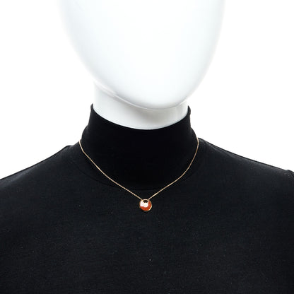 Cartier 18K Pink Gold Diamond Carnelian XS Amulette de Cartier Pendant Necklace 2 of 6