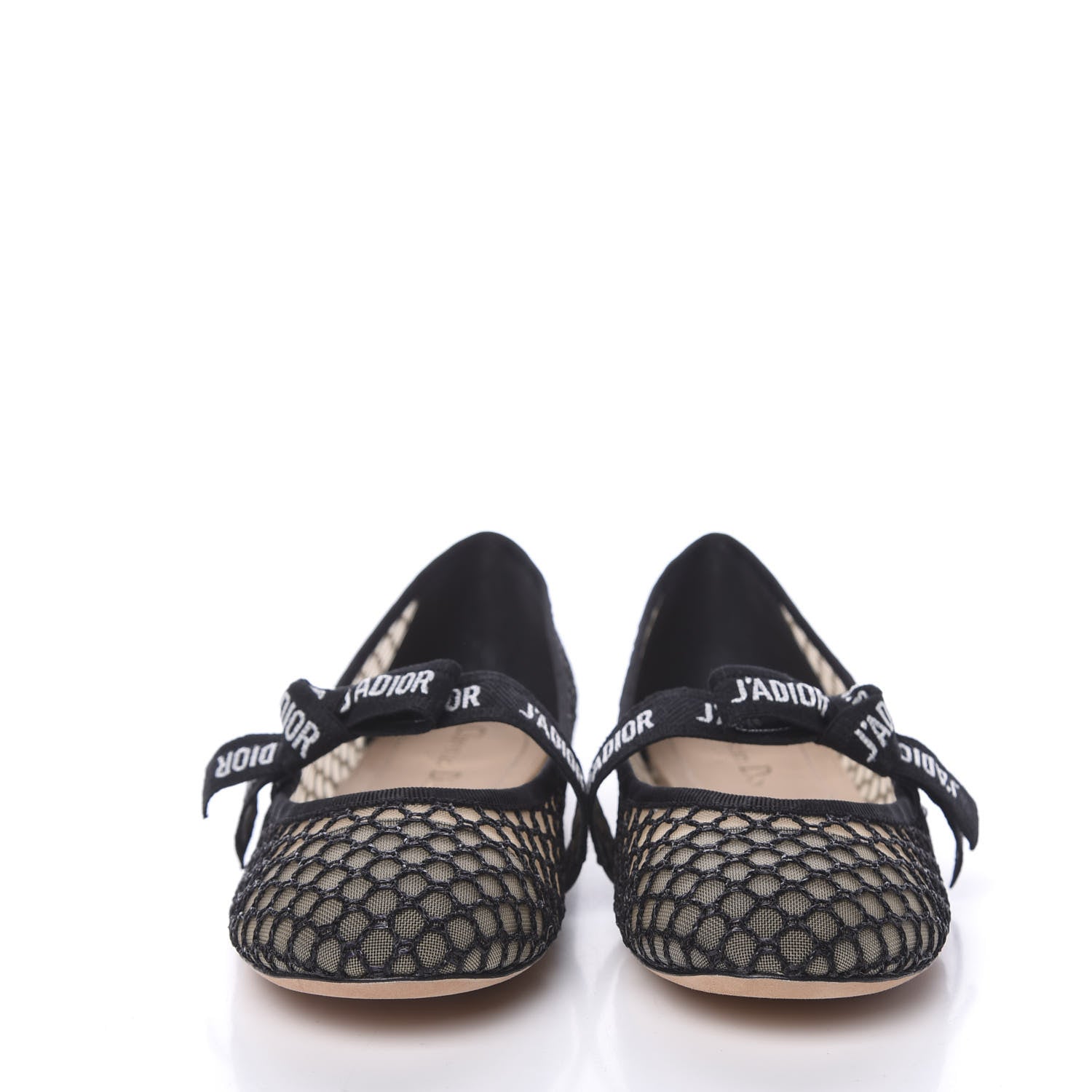 Christian Dior Resille Ribbon Miss J'Adior Ballet Flat 39.5 Black 2 of 9