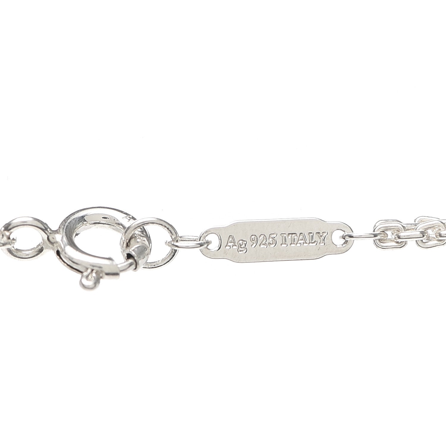 Tiffany Sterling Silver Double HardWear Link Pendant Necklace 4 of 5